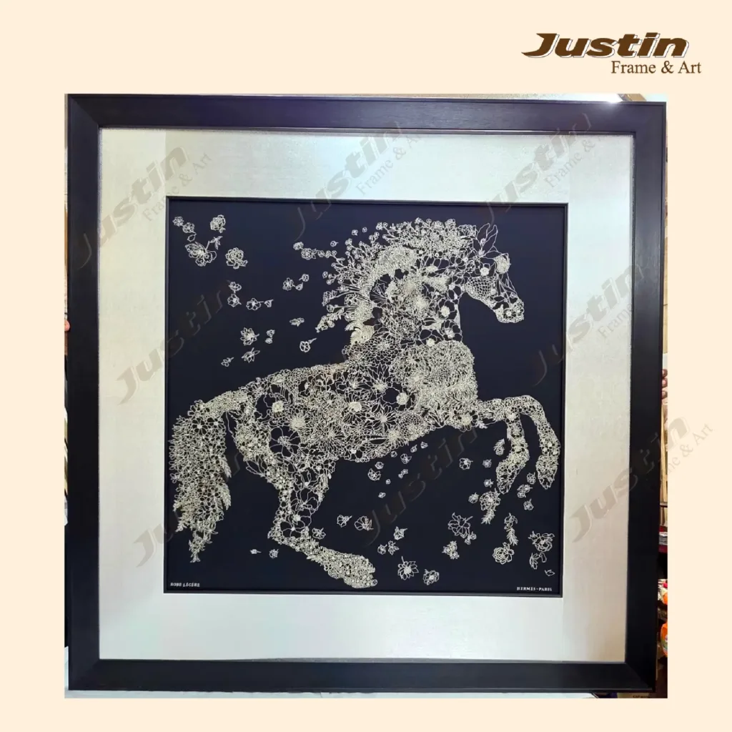 Hermes Scarf Framing KL