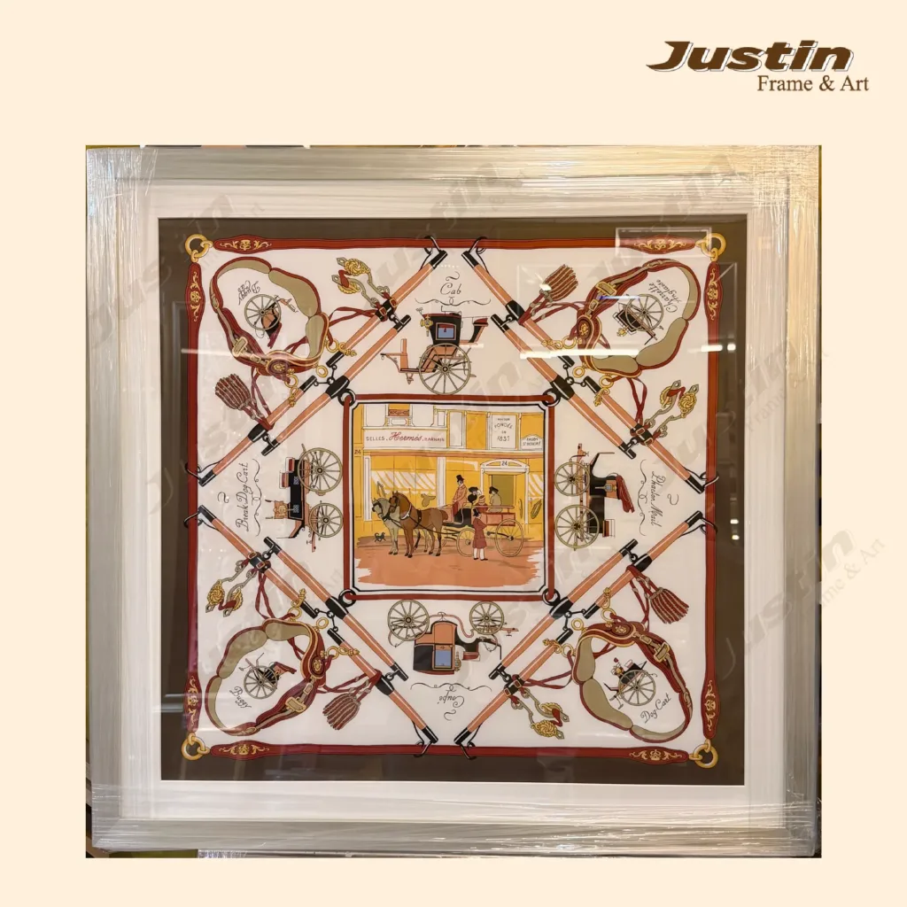 Hermes Scarf Framing KL