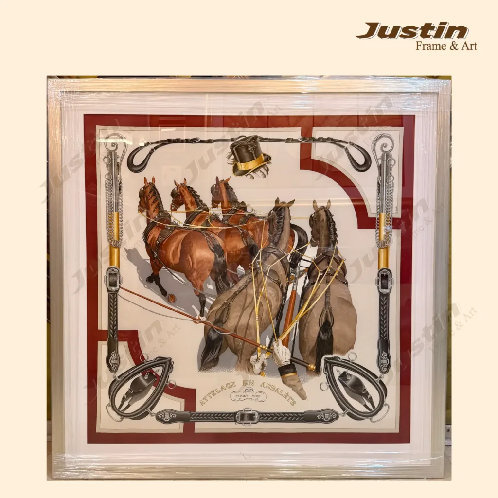 Hermes Scarf Framing KL