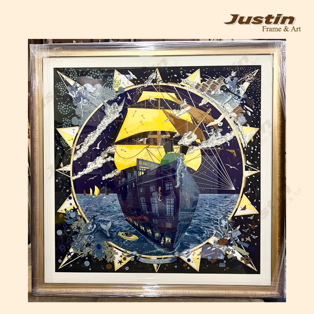 Hermes Scarf Framing KL