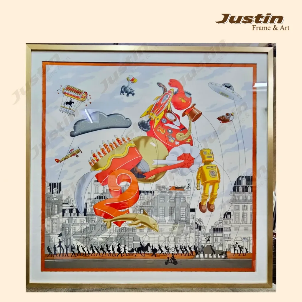 Hermes Scarf Framing KL