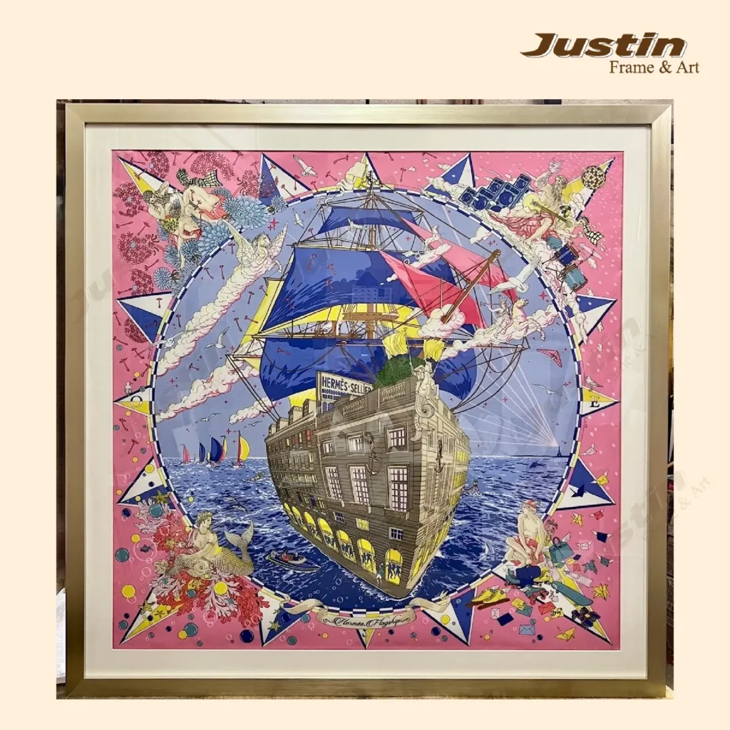 Hermes Scarf Framing