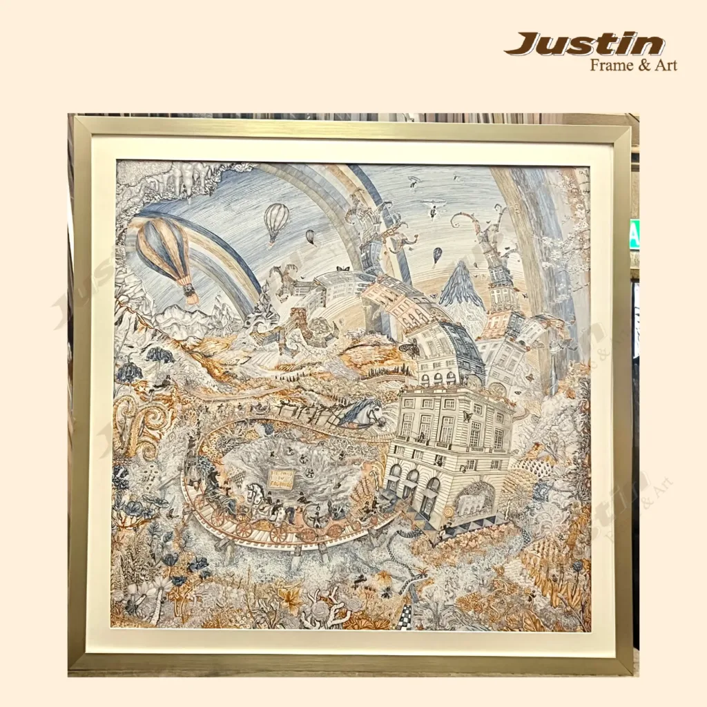 Hermes Scarf Framing KL